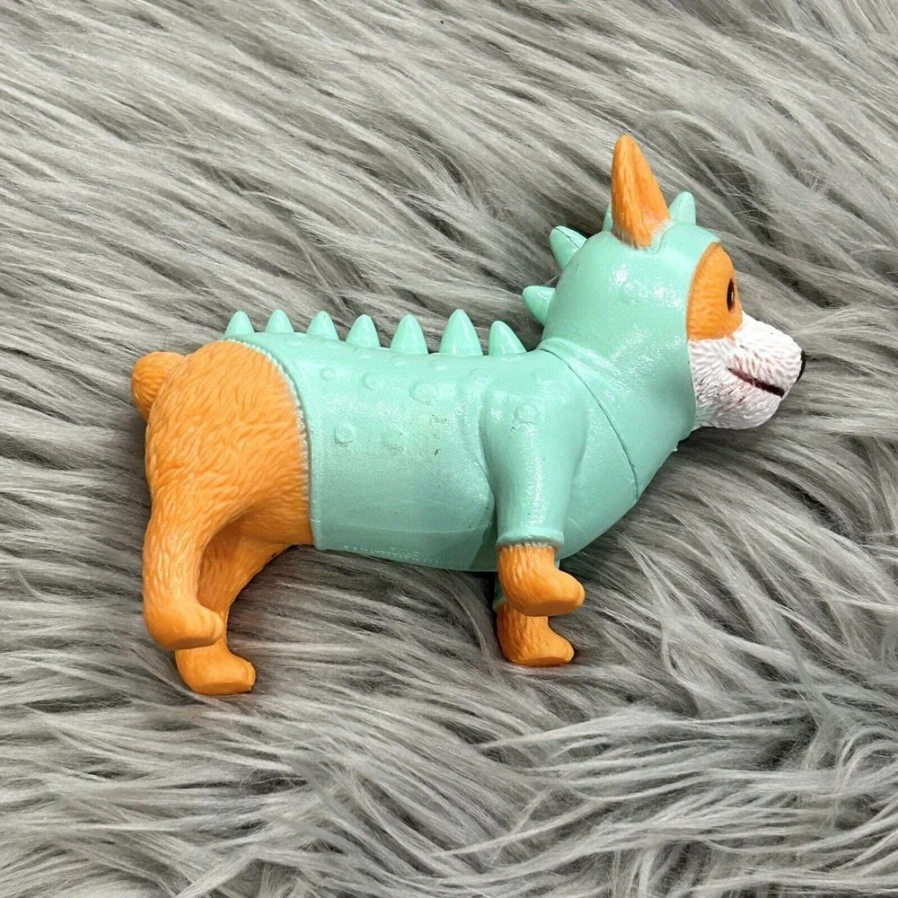 Halloween Plastic Corgi Puppy Dog‎ in Dinosaur Costume Ankyo Toys Collectible